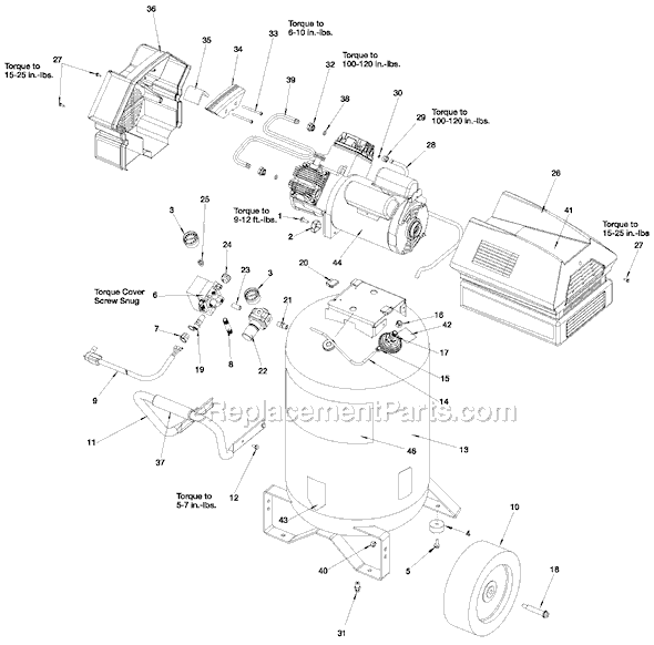 Page A Diagram and Parts List for 919-72550 Type 1 Black and Decker Compressor